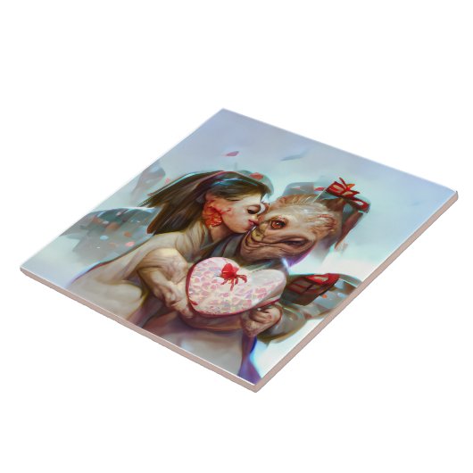 Carreau Romance Alien lunatique (Côté)