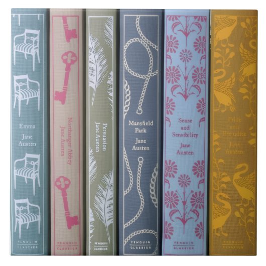 Carreau romans de Jane Austen (Devant)