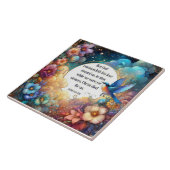 Carreau Romans Verse Écriture Art Nouveau Floral Pâques (Côté)