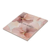 Carreau Romantique Blush Rose or Floral (Côté)