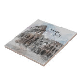 Carreau Rome Italie Colisée Vintage voyage Art céramique (Côté)