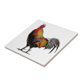 Carreau Rooster coloré (Côté)