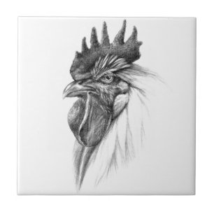 Carreau Rooster design by Schukina sk065