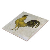 Carreau Rooster en or sur le Motif Fresco (Côté)