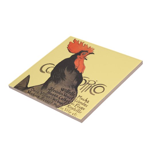 Carreau Rooster Steinlen Cocorico (Côté)