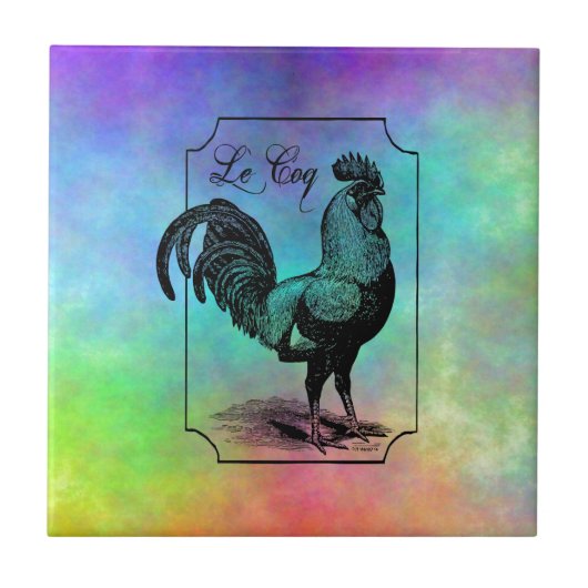 Carreau Rooster Vintage Pastel (Devant)