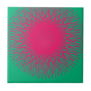 Carreau rose abstrait