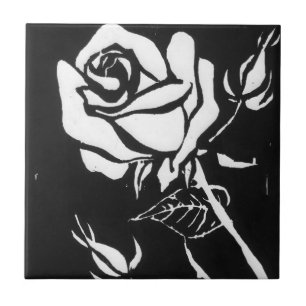 Carreau "Rose Alba" Cuisine Jardin Carrelage céramique