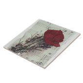 Carreau <Rose and Music> par Kim Koza 2 (Côté)