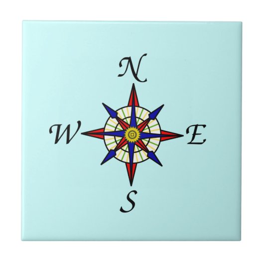 Carreau Rose Aqua Compass (Devant)