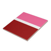 Carreau Rose Blanc Marron Rouge Bloc De Couleurs  (Côté)