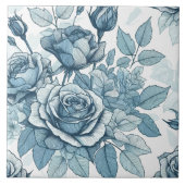 Carreau Rose bleu (Devant)