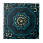 Carreau Rose Boho Gold Vert Mandala (Devant)