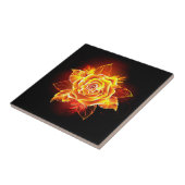 Carreau Rose de feu en fleurs (Côté)