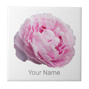 Carreau Rose De Fleur Et Amoureux des jardins En Fleur De
