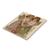 Carreau Rose de l'ange mignon Cherub Oubliez-Moi-Pas (Côté)