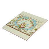 Carreau Rose de l'ère victorienne Clusters et rouleaux fro (Côté)