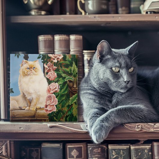 Carreau Rose du chat persan