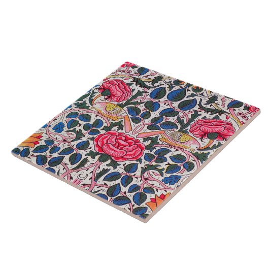Carreau Rose et Bird, William Morris (Côté)