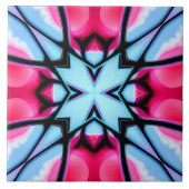 Carreau rose et bleu abstrait (Devant)