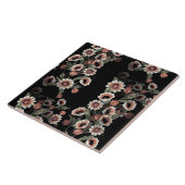 Carreau Rose et vert doux d'inspiration baroque (Côté)