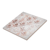 Carreau Rose Gold Damask Shabby Chic (Côté)