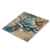 Carreau Rose Gold et Turquoise (Côté)