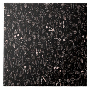 Carreau Rose Gold Floral