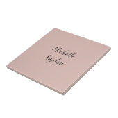 Carreau Rose Gold Modern Professional Nom exclusif (Côté)
