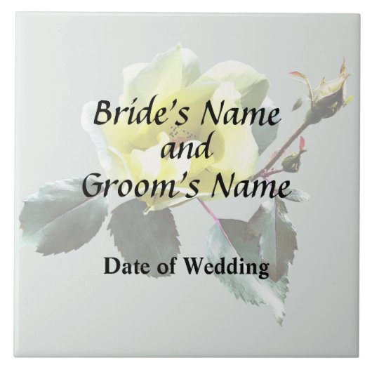 Carreau Rose jaune délicate (Devant)