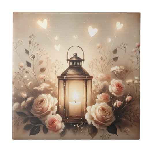 Carreau Rose Lantern Glow Bouquet (Devant)