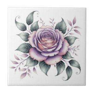 Carreau Rose lavande belle aquarelle élégante moderne