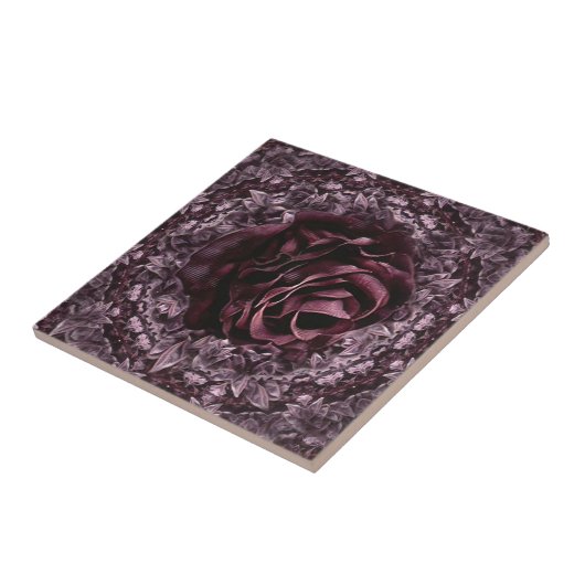 Carreau Rose Mandala (Côté)