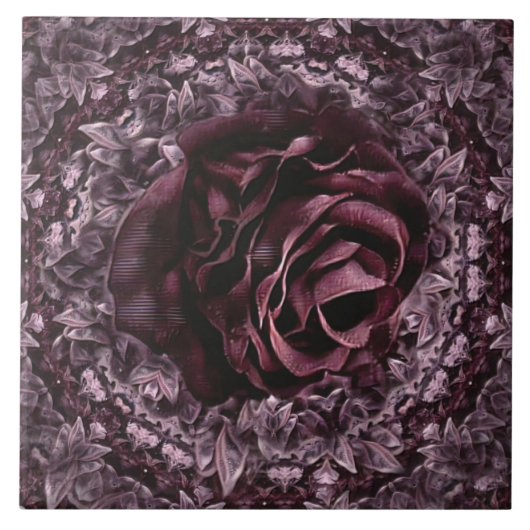 Carreau Rose Mandala (Devant)