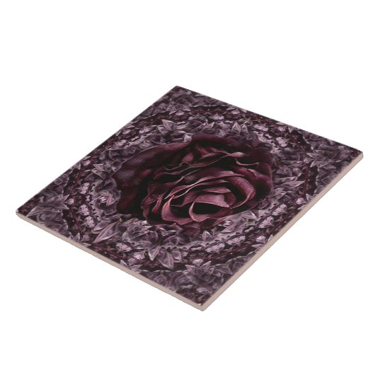 Carreau Rose Mandala (Côté)