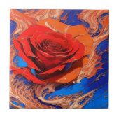 Carreau Rose marbré Abstrait (Devant)