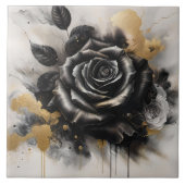 Carreau Rose noir et or (Devant)