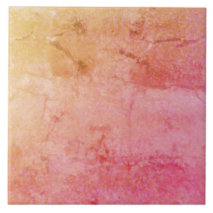 Carreau rose or céramique