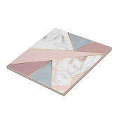 Carreau Rose or et gris marbre (Côté)