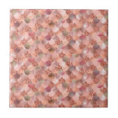 Carreau Rose or rose Parties scintillant sirène échelles j (Devant)