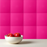 Carreau Rosé profond rose<br><div class="desc">Rose de couleur solide rose profond design simple.</div>