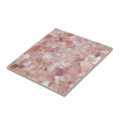 Carreau Rose Quartz Crystal Marble Impression (Côté)