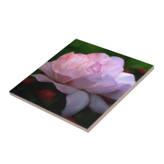 Carreau Rose rose céleste Art Floral (Côté)