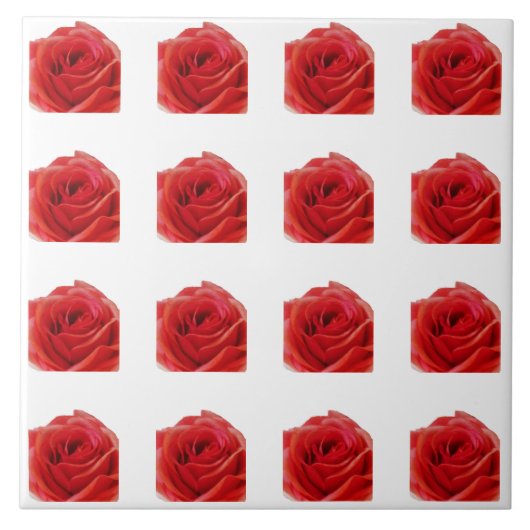Carreau Rose rouge (Devant)