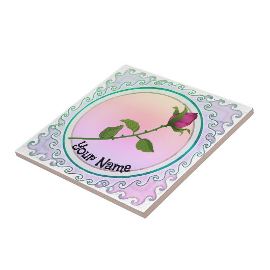 Carreau Rose rouge (Côté)