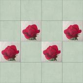 Carreau Rose rouge - Red rose 