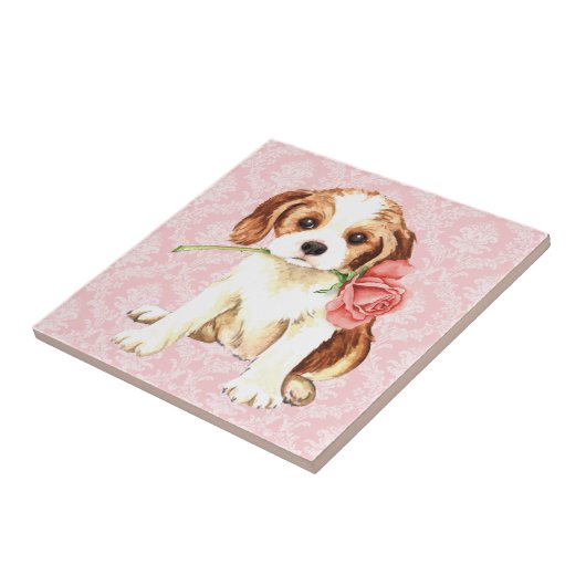 Carreau Rose Valentine Cavalier (Côté)