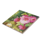 Carreau Rose victorien rose (Côté)