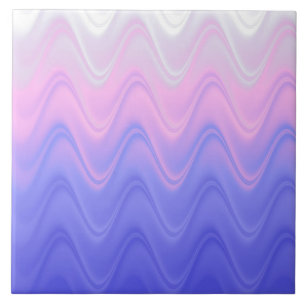 Carreau Rose Violet Abstrait Ondulé