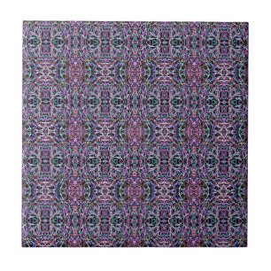 Carreau Rose violet géométrique